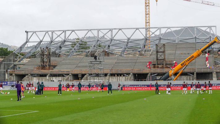 GERMOGLI PH: 10 MAGGIO 2026 FIRENZE STADIO ARTEMIO FRANCHI SERIE A FIORENTINA VS GENOA NELLA FOTO LAVORI CANTIERE CURVA FIESOLE La Nazione: “Franchi, Comune di Firenze pronto a garantire i 55 milioni” - immagine 1