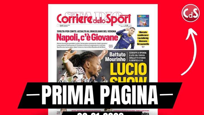 Prima pagina Corriere dello Sport: 'Milan, patto di stabilità: Cardinale incontra Allegri, Tare e i giocatori'