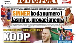 PRIMA PAGINA TUTTOSPORT OGGI: “Koop pressing Juve”