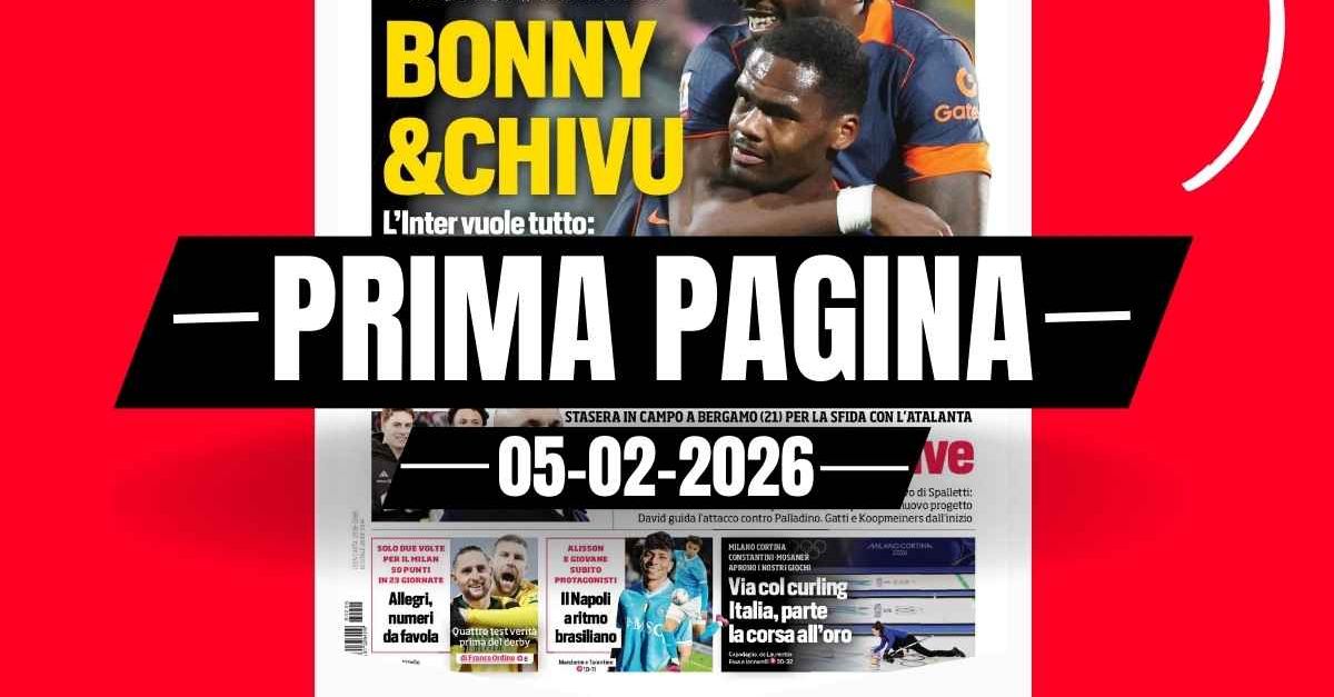 Prima pagina Corriere dello Sport: “Milan, 50 punti in 23 giornate: Allegri, numeri da favola”