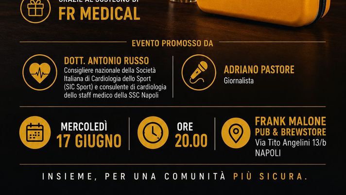Il prof Russo promuove un’iniziativa speciale: donato un defibrillatore in un pub - immagine 1