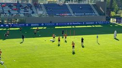 Allenamento terminato: Sottil-show nella partitella, Kean col piede caldo