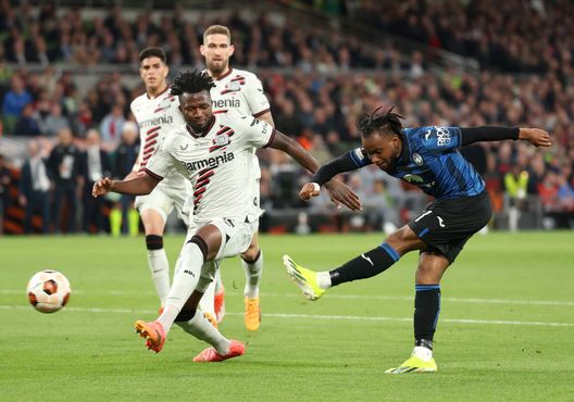 Dublino, Irlanda - 22 maggio 2024: Il terzo gol di Ademola Lookman contro il Bayer Leverkusen in finale di Europa League. (Foto di Richard Heathcote/Getty Images) L’Atalanta va in Germania: i precedenti degli orobici contro i club tedeschi- immagine 2