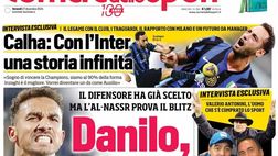 PRIMA PAGINA CORRIERE DELLO SPORT OGGI: “Danilo, sì a Conte”
