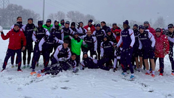 Il Bologna è riuscito ad allenarsi sotto la neve. Ecco i convocati per domani