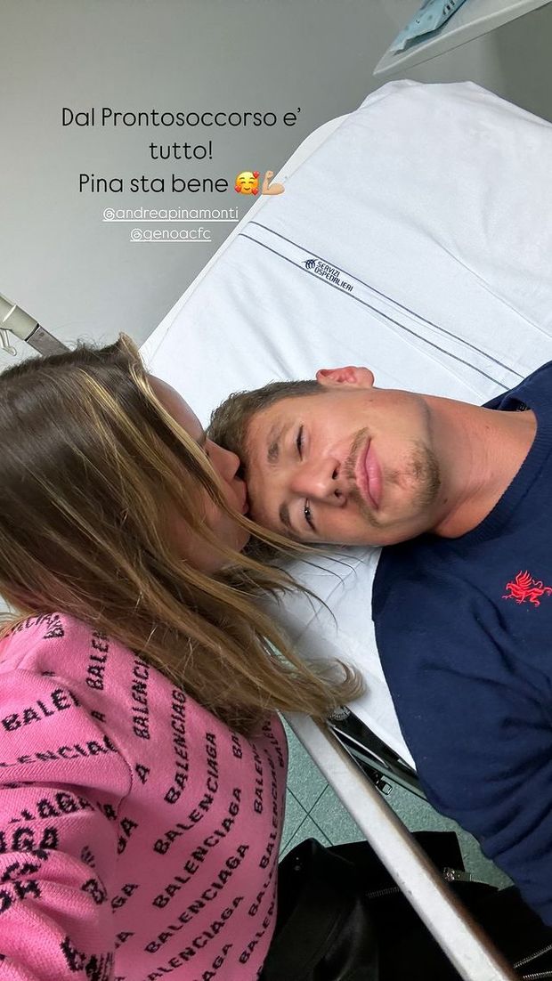 Pinamonti in ospedale dopo Genoa-Bologna, la sua Dasha tranquillizza: “Sta bene”- immagine 2
