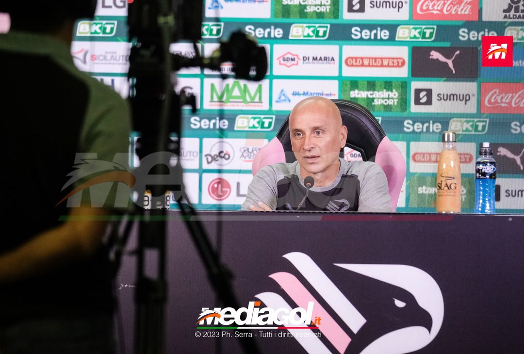 FOTO PALERMO, verso il Lecco: Eugenio Corini in conferenza stampa (GALLERY) - immagine 7