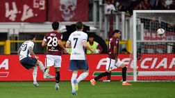 Torino-Inter 0-1 al 45′: Zalewski porta avanti i nerazzurri sotto il diluvio