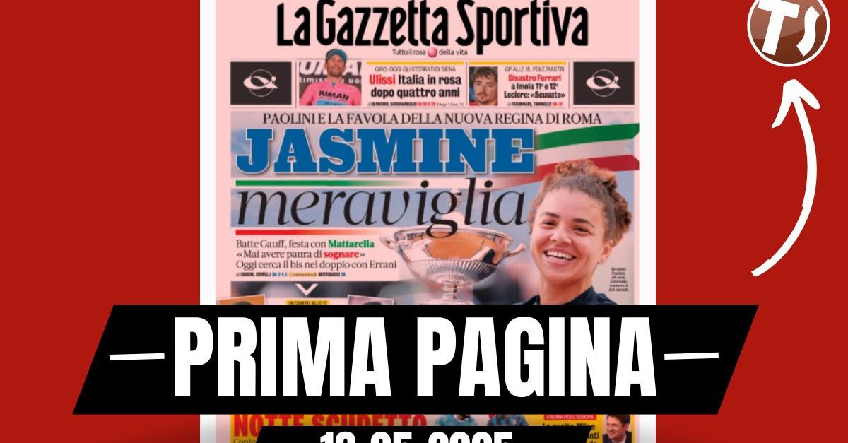 prima pagina tuttosport sinner corsa champions e scudetto