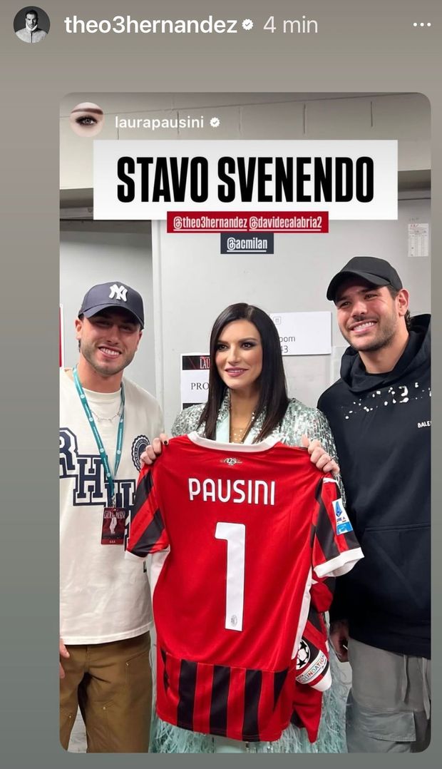 Laura Pausini a Milano, il regalo di Calabria e Hernandez: “Stavo svenendo”- immagine 2