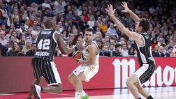La Virtus si arrende al Real: Campazzo è imprendibile