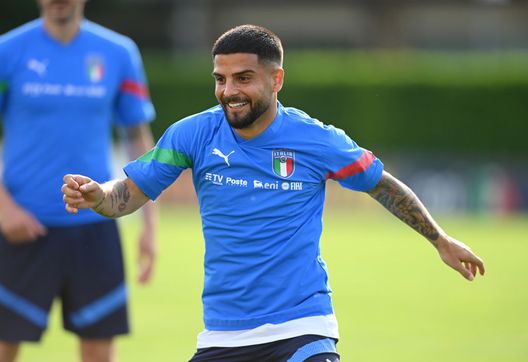 Lorenzo Insigne, con la maglia della Nazionale italiana