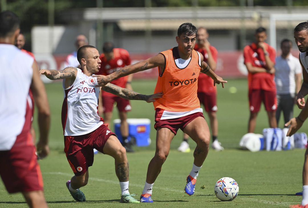 Roma, seduta di allenamento a Trigoria: il “benvenuto” a Soulé e Dahl – FOTO GALLERY - immagine 14