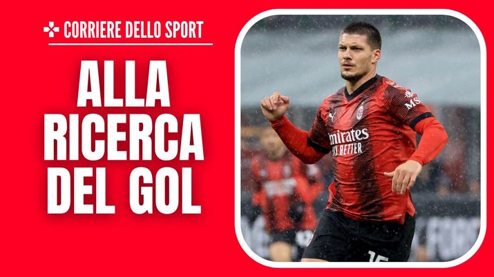 Luka Jovic ex Fiorentina AC Milan Milan-Udinese 0-1 Serie A 2023-2024