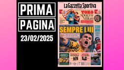 Prima pagina Gazzetta dello Sport: Toro spacca Milan. Conceicao è nei guai