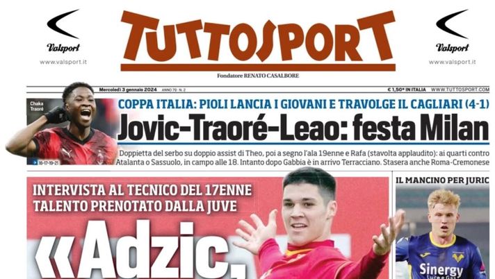 prima pagina tuttosport