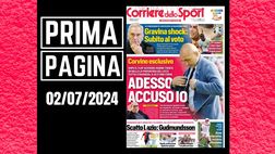Prima pagina Corriere dello Sport: “Scatto Lazio: Gudmundsson”