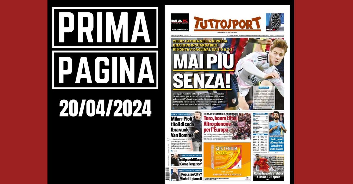 Prima pagina Tuttosport: “Juventus, mai più senza Yildiz”
