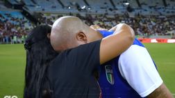 VIDEO / Adriano, saluto dal padre con l’AI nella gara d’addio: scoppia in lacrime