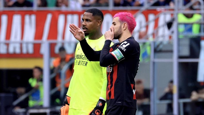 Maignan Theo Hernández AC Milan Milan-Lecce 2-0 Serie A 2022-2023