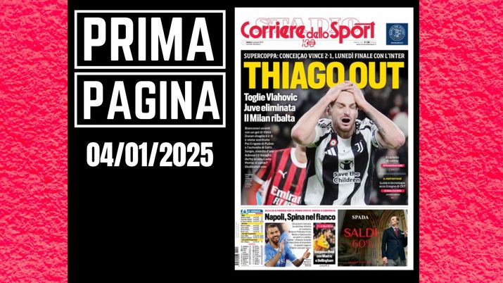 Prima pagina Corriere dello Sport: Conceicao vince 2-1. Lunedì l'Inter