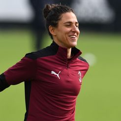 Veronica Boquete, centrocampista dell'AC Milan femminile (Getty Images) veronica boquete AC Milan femminile