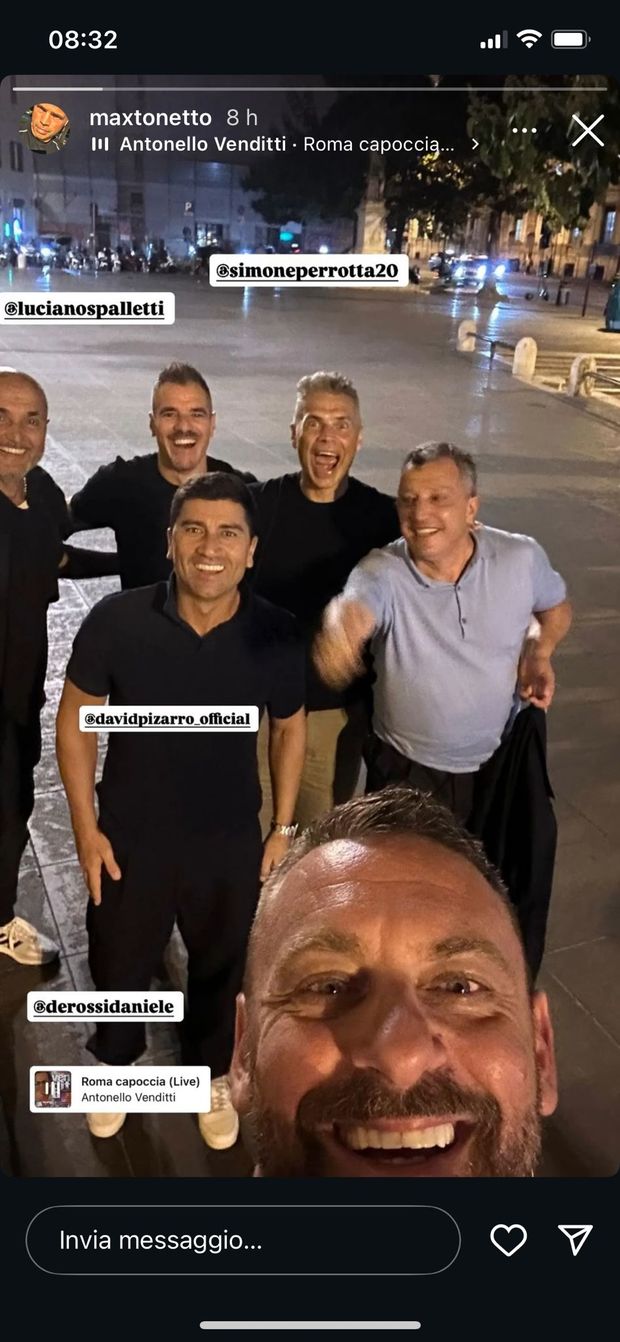Spalletti, cena con De Rossi, Pizarro, Perrotta e Tonetto. E oggi ha visto Totti- immagine 2