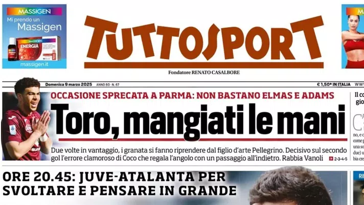 PRIMA PAGINA TUTTOSPORT OGGI: “Monza avanti 2-0, poi ribaltone Inter” - immagine 1