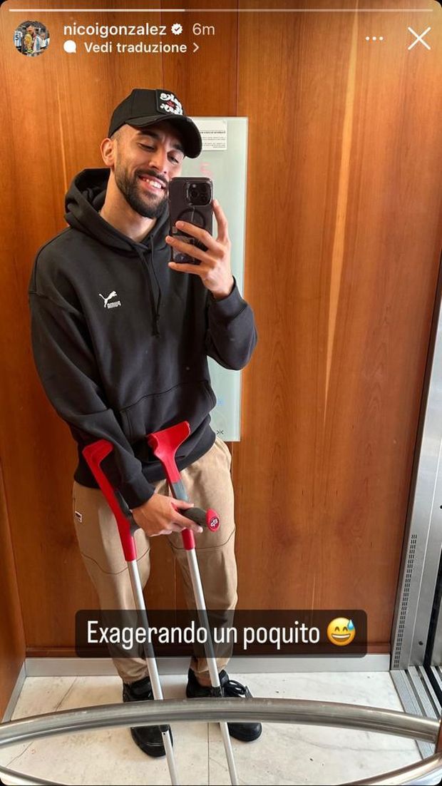 FOTO – Nico Gonzalez, sorrisi e stampelle: “Un po’ esagerando”- immagine 2