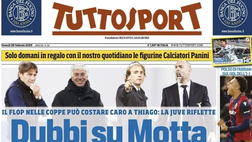 PRIMA PAGINA TUTTOSPORT OGGI: “Dubbi su Motta. Quattro in corsa”