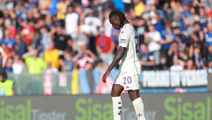 PISA, ITALY - SEPTEMBER 28: Moise Kean of ACF Fiorentina shows hid dejection during the Serie A match between Pisa SC and ACF Fiorentina at Arena Garibaldi on September 28, 2025 in Pisa, Italy. (Photo by Gabriele Maltinti/Getty Images) Ferrara: “Basta con Palladino, risolviamo la situazione. Nessuno sta rendendo” - immagine 1