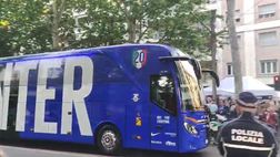 Video – Torino-Inter: l’arrivo del pullman dei nerazzurri allo stadio
