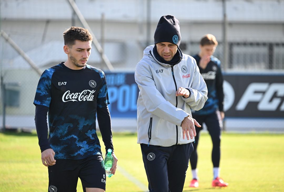 Il Napoli si allena in vista del match di campionato contro il Torino