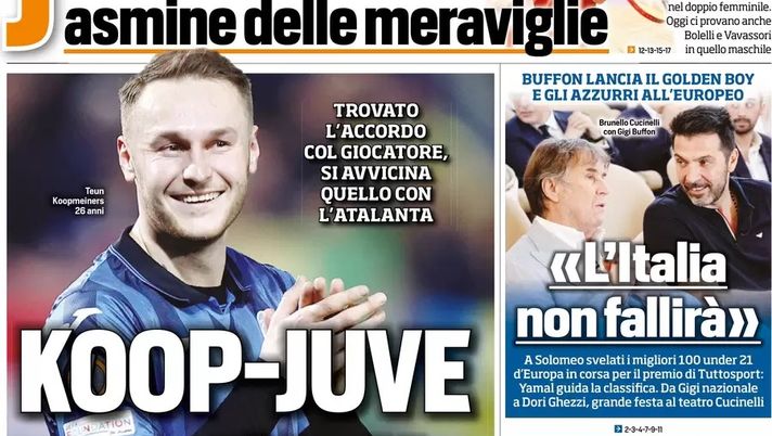 EDICOLA TS – Koop-Juve, avanti tutta. AdL: “Conte rivincerò” EDICOLA TS – Koop-Juve, avanti tutta. AdL: “Conte rivincerò” - immagine 1