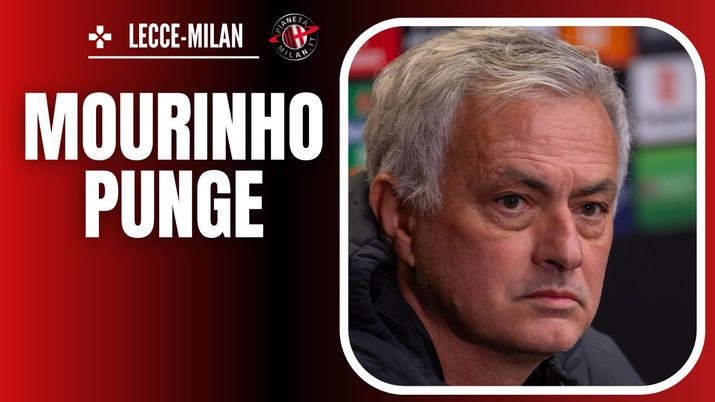 José Mourinho AS Roma conferenza stampa AC Milan