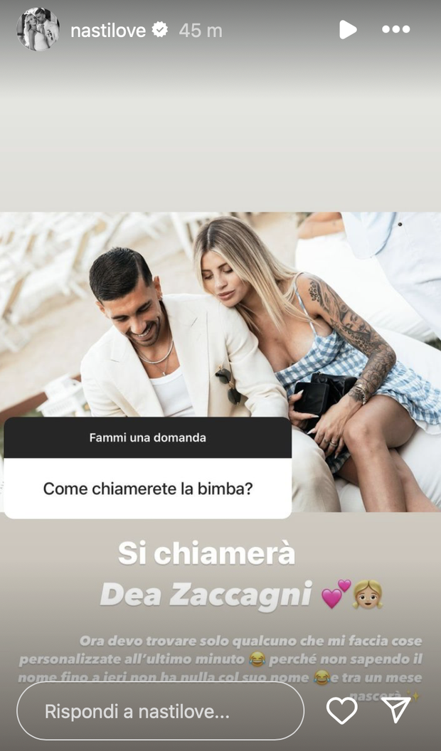 Chiara Nasti annuncia: “La bimba si chiamerà Dea. Nascerà tra un mese”- immagine 2
