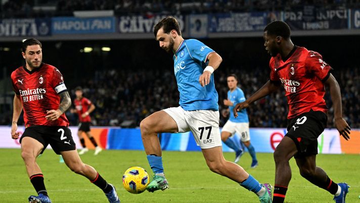 Getty Images Serie A, Napoli-Milan 2-2: doppietta di Giroud, poi Politano e Raspadori - immagine 1