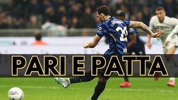 Inter-Napoli 1-1 risultato finale: il palo frena il sorpasso, al Meazza non si muove la classifica