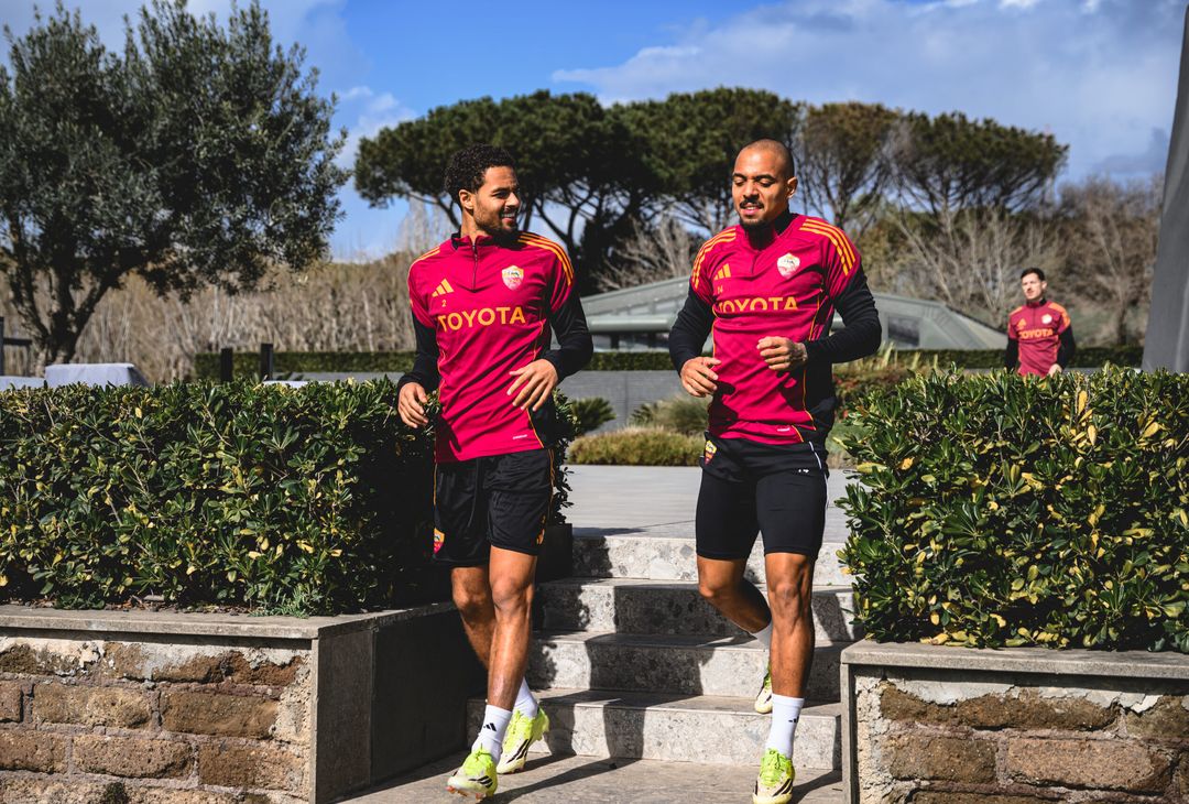 Trigoria, l’allenamento a -2 dalla Cremonese. Wesley in gruppo – FOTO GALLERY - immagine 5