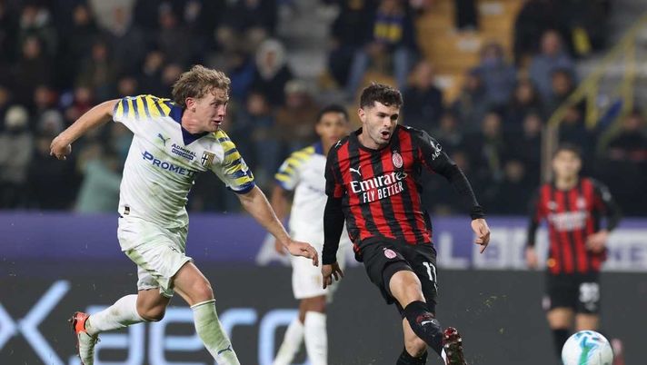 Christian Pulisic (attaccante AC Milan), qui durante Parma-Milan 2-2 (Serie A 2025-2026) | News (Getty Images) Milan, Borghi: 'Non c'è niente di incredibilmente negativo. La squadra deve ancora completarsi'