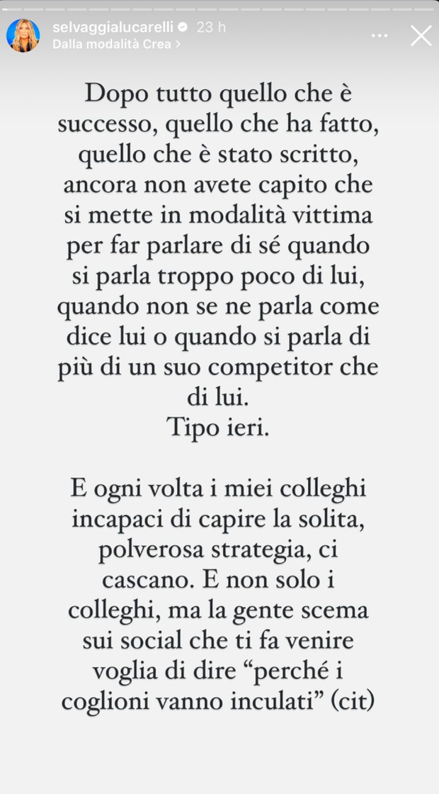 Selvaggia su Fedez: “Se stai male ti curi non cerchi il palco. Ancora non avete capito”- immagine 2
