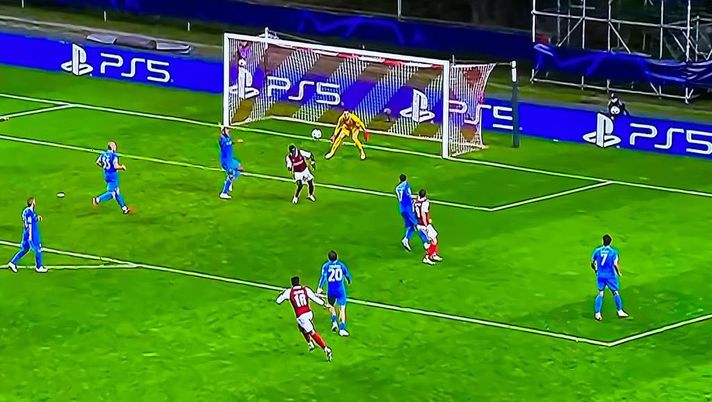 VIDEO Braga-Napoli 1-1, Bruma incorna di testa e insacca alle spalle di Meret - immagine 1