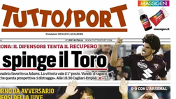PRIMA PAGINA TUTTOSPORT OGGI: “Conte spacca lo Stadium. I tifosi si dividono sull’accoglienza”