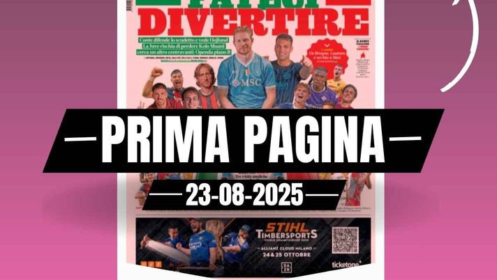 Prima pagina Gazzetta dello Sport: Milan con Modric. Tre visite mediche per Boniface