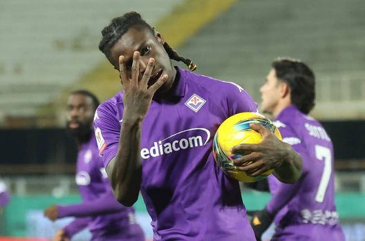 GERMOGLI PH: 4 DICEMTRE 2024FIRENZE STADIO ARTEMIO FRANCHI COPPA ITALIA FIORENTINA VS EMPOLI NELLA FOTO GOL ESULTSANZA KEAN Kean