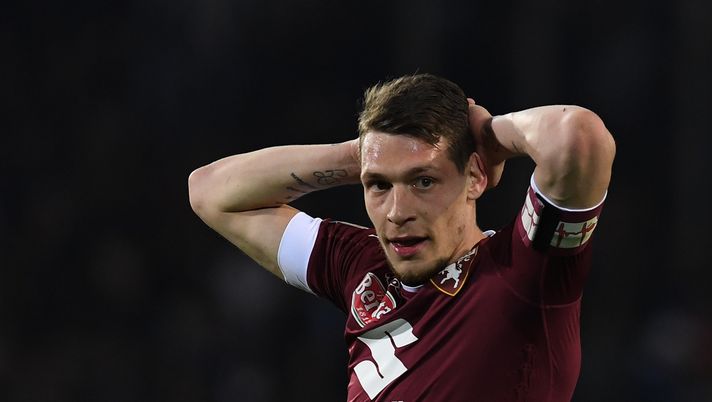 TURIN, ITALY - MARCH 18: Andrea Belotti of FC Torino reacts during the Serie A match between FC Torino and FC Internazionale at Stadio Olimpico di Torino on March 18, 2017 in Turin, Italy. (Photo by Valerio Pennicino/Getty Images) Calciomercato Torino, continua il pressing su Belotti: ora il Manchester passa avanti - immagine 1