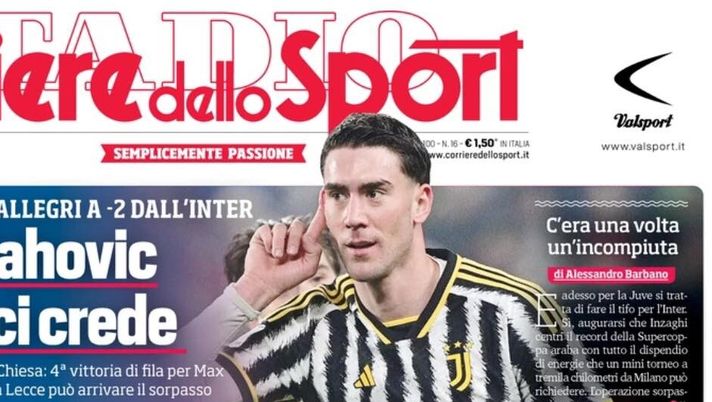 prima pagina corriere dello sport