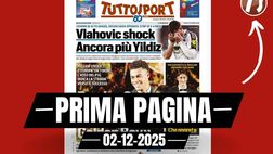 Prima pagina Tuttosport: “Juventus, Vlahovic shock. Doué: ‘Così si diventa Golden Boy'”