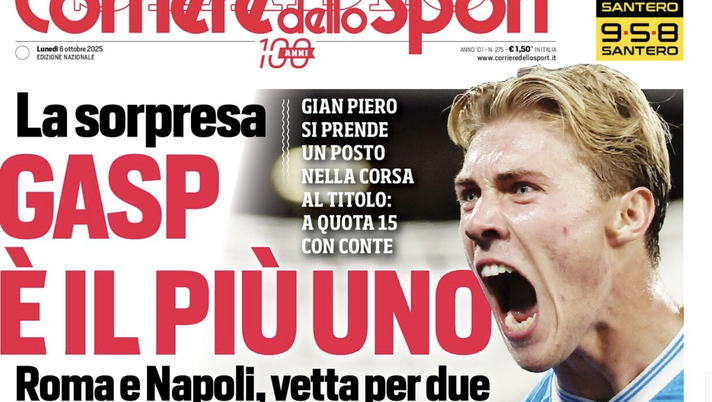 Il Napoli sui media: le prime pagine dei quotidiani di oggi- immagine 1