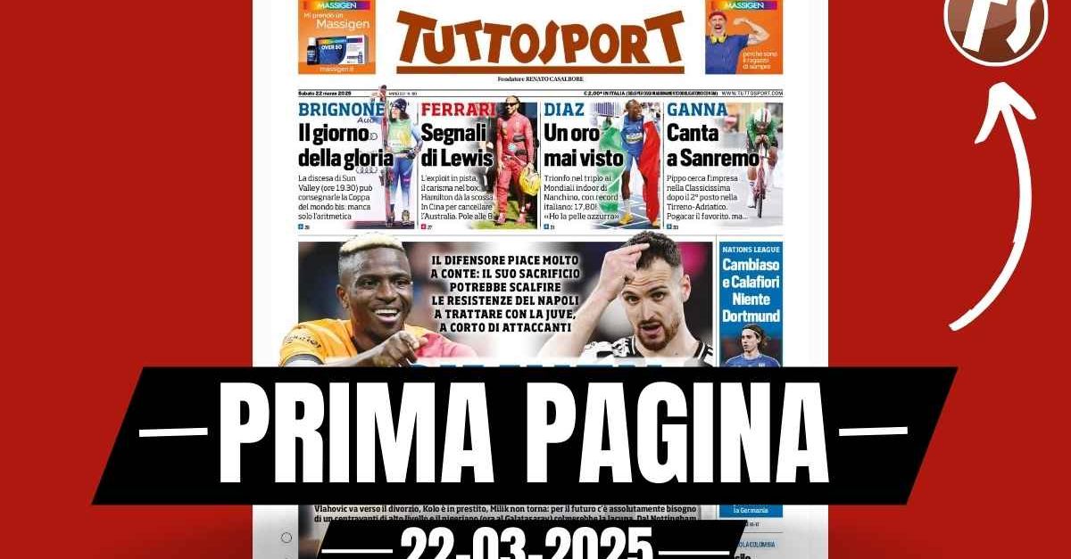 Prima pagina Tuttosport: “Donnarumma strizza l’occhio all’Inter”